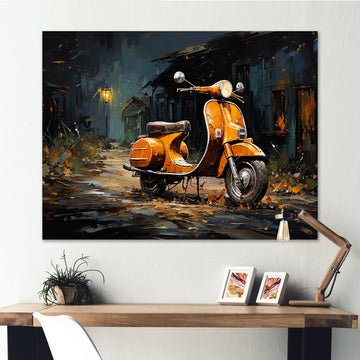 Scooter Adventures - Scooter Canvas Wall Art
